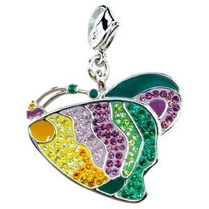 Swavorski Butterfly Charm Pendant